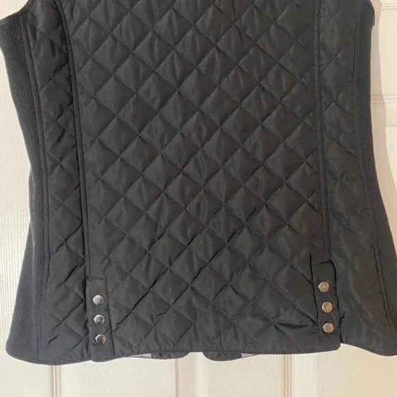 Market & Spruce women's black quilted vest, size M - Picture 7 of 10